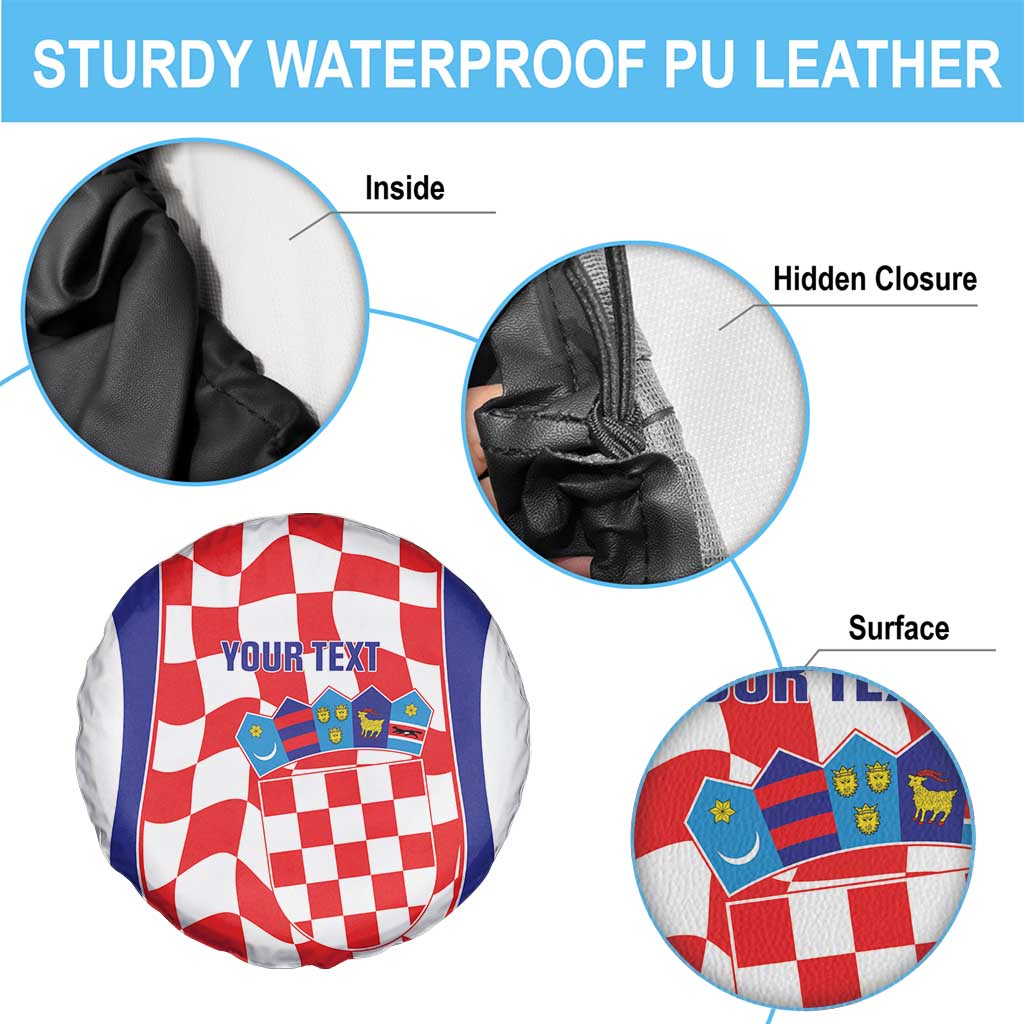 Custom Croatia Football Spare Tire Cover 2026 Come On Vatreni Hrvatska - Wonder Print Shop