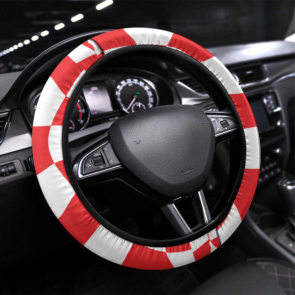 Croatia Football Steering Wheel Cover 2026 Come On Vatreni Hrvatska - Wonder Print Shop