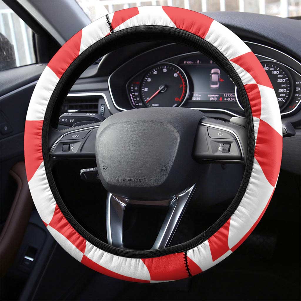 Croatia Football Steering Wheel Cover 2026 Come On Vatreni Hrvatska - Wonder Print Shop
