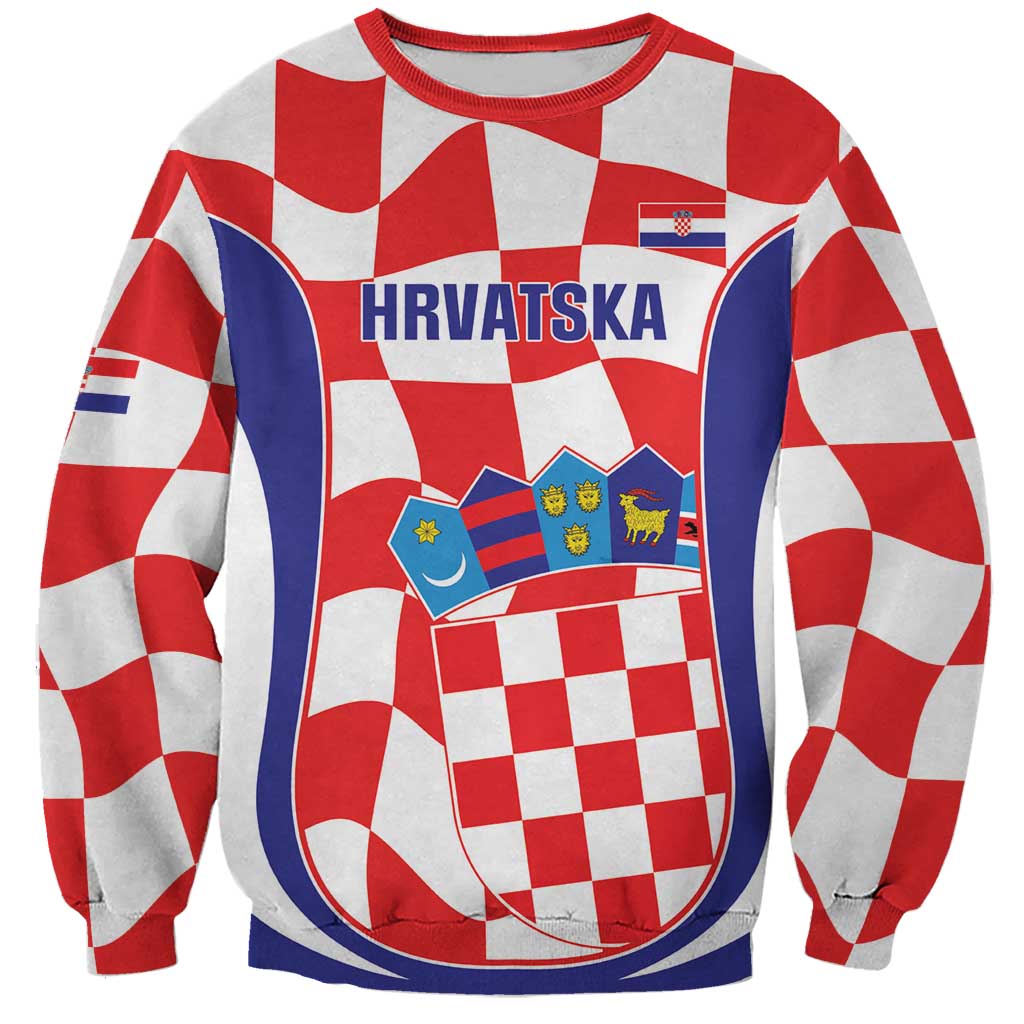Custom Croatia Football Sweatshirt 2026 Come On Vatreni Hrvatska - Wonder Print Shop