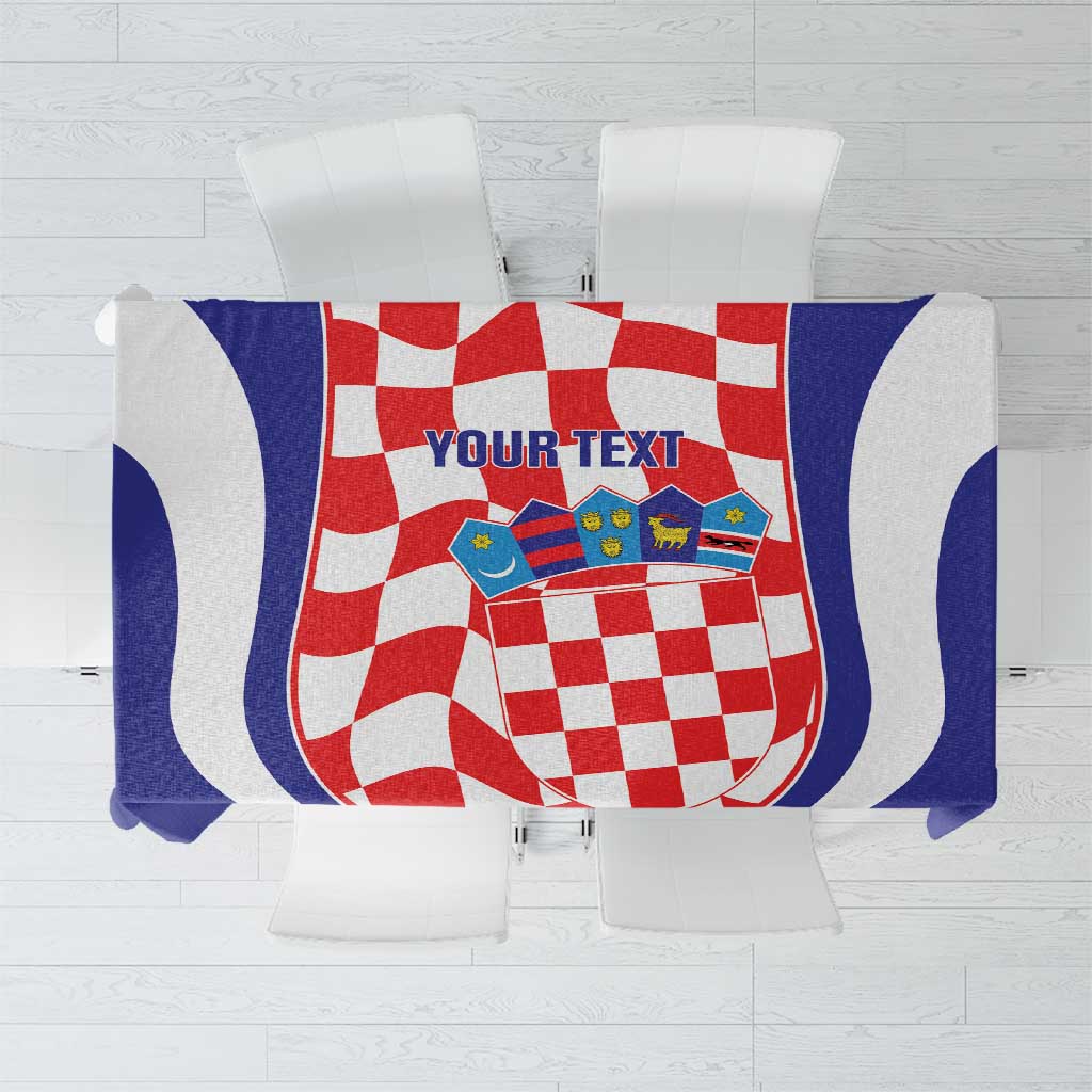 Custom Croatia Football Tablecloth 2026 Come On Vatreni Hrvatska - Wonder Print Shop