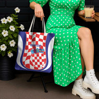 Custom Croatia Football Tote Bag 2026 Come On Vatreni Hrvatska - Wonder Print Shop