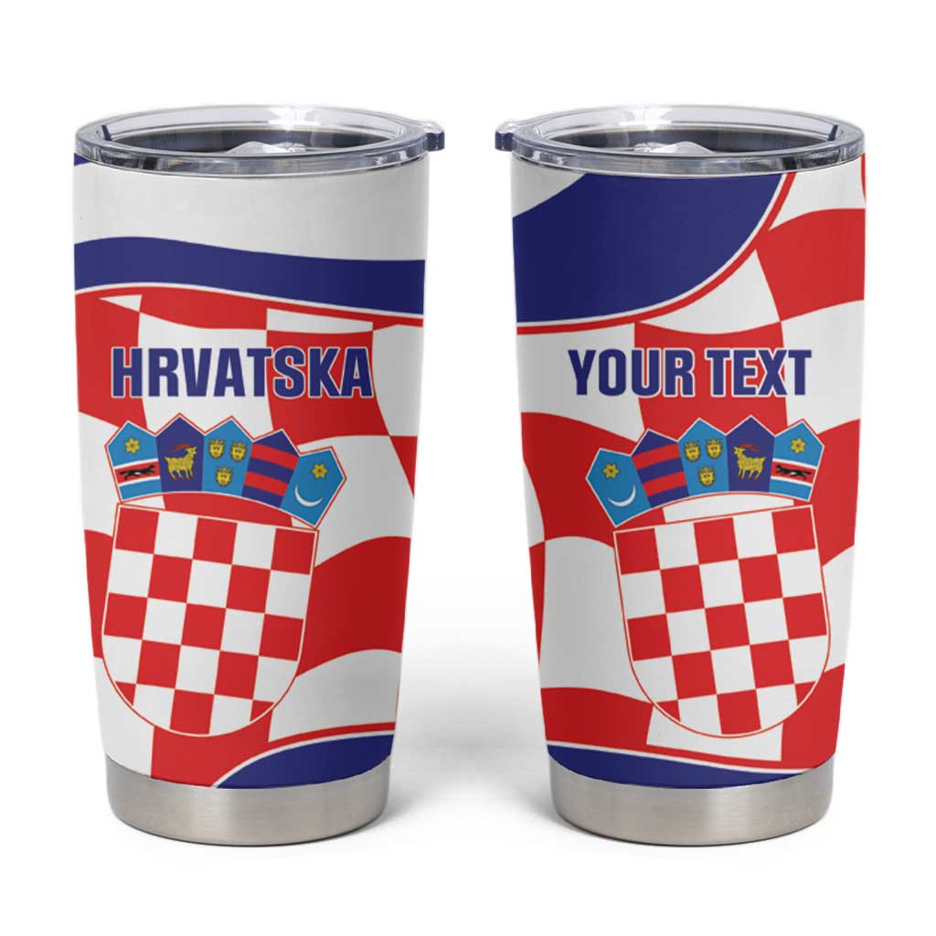 Custom Croatia Football Tumbler Cup 2026 Come On Vatreni Hrvatska - Wonder Print Shop