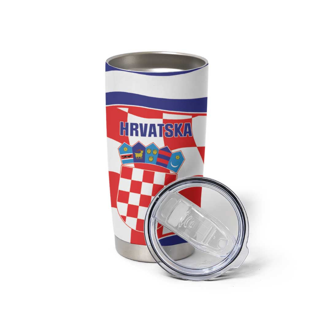 Custom Croatia Football Tumbler Cup 2026 Come On Vatreni Hrvatska - Wonder Print Shop