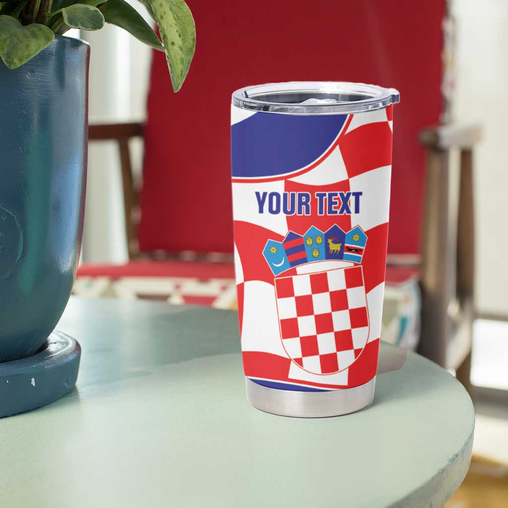 Custom Croatia Football Tumbler Cup 2026 Come On Vatreni Hrvatska - Wonder Print Shop