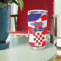 Custom Croatia Football Tumbler Cup 2026 Come On Vatreni Hrvatska - Wonder Print Shop