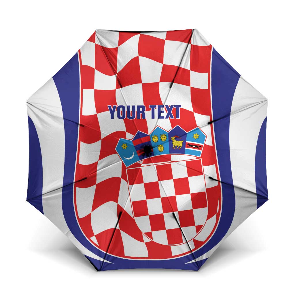 Custom Croatia Football Umbrella 2026 Come On Vatreni Hrvatska - Wonder Print Shop