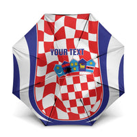 Custom Croatia Football Umbrella 2026 Come On Vatreni Hrvatska - Wonder Print Shop
