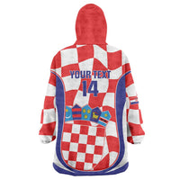 Custom Croatia Football Wearable Blanket Hoodie 2026 Come On Vatreni Hrvatska - Wonder Print Shop