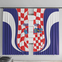 Custom Croatia Football Window Curtain 2026 Come On Vatreni Hrvatska - Wonder Print Shop