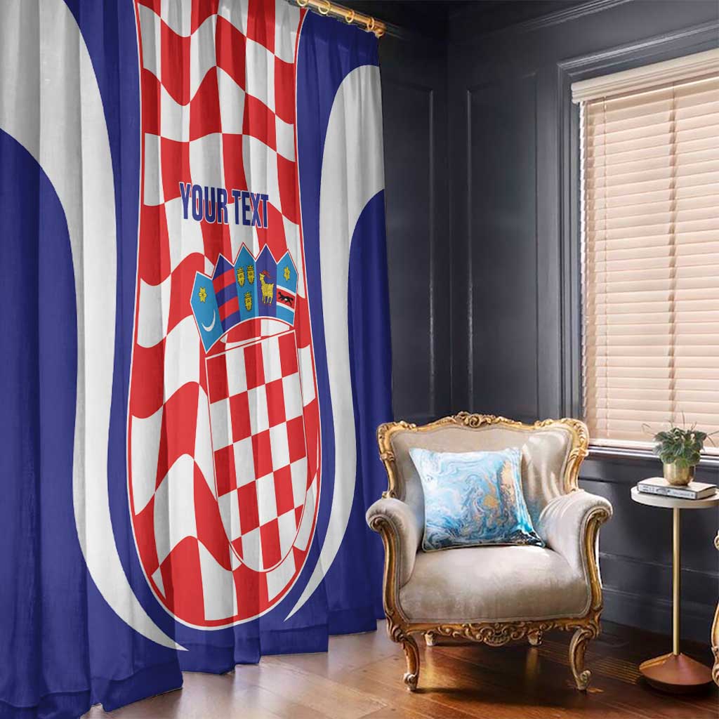 Custom Croatia Football Window Curtain 2026 Come On Vatreni Hrvatska - Wonder Print Shop
