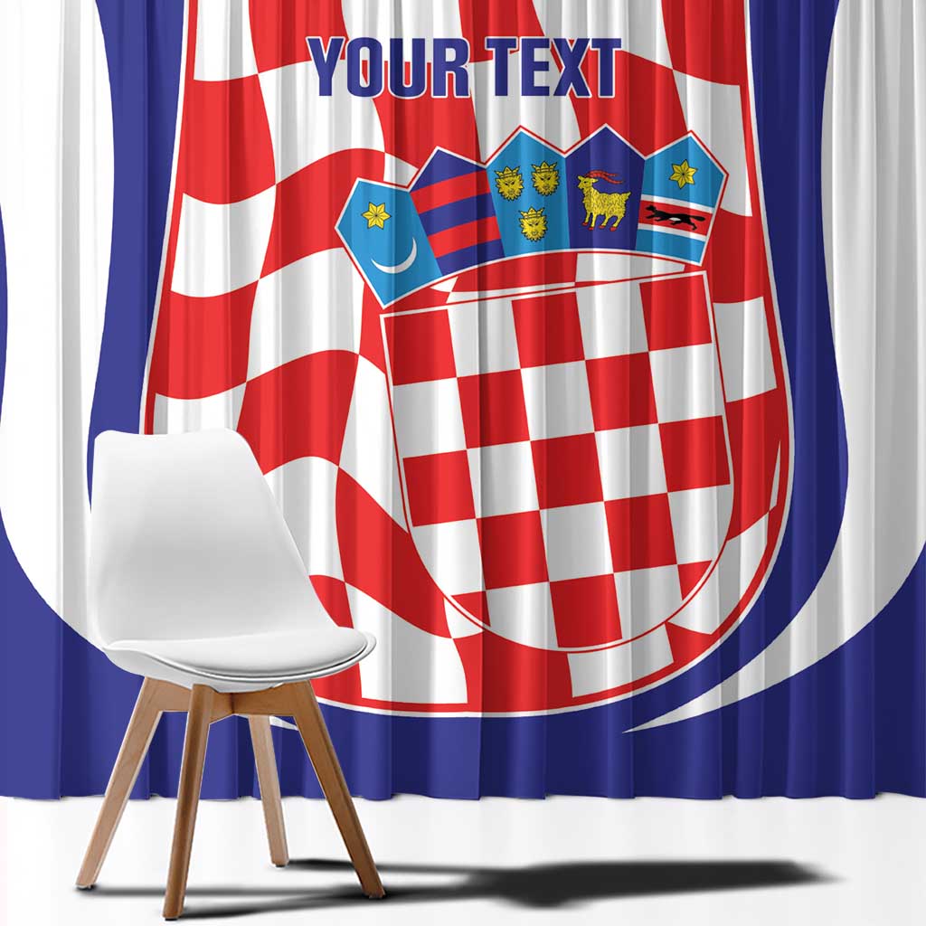 Custom Croatia Football Window Curtain 2026 Come On Vatreni Hrvatska - Wonder Print Shop