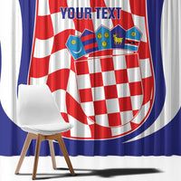Custom Croatia Football Window Curtain 2026 Come On Vatreni Hrvatska - Wonder Print Shop
