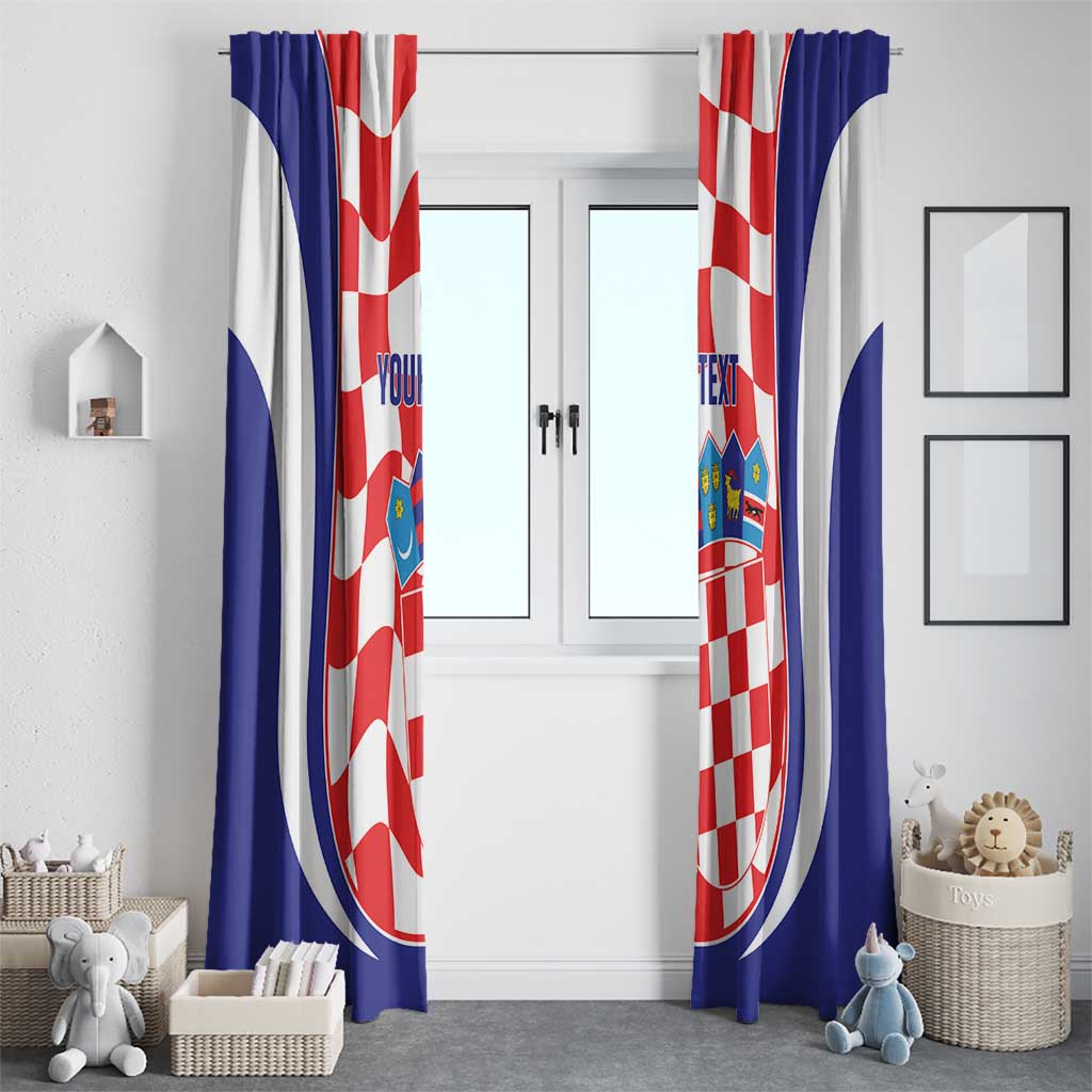 Custom Croatia Football Window Curtain 2026 Come On Vatreni Hrvatska - Wonder Print Shop