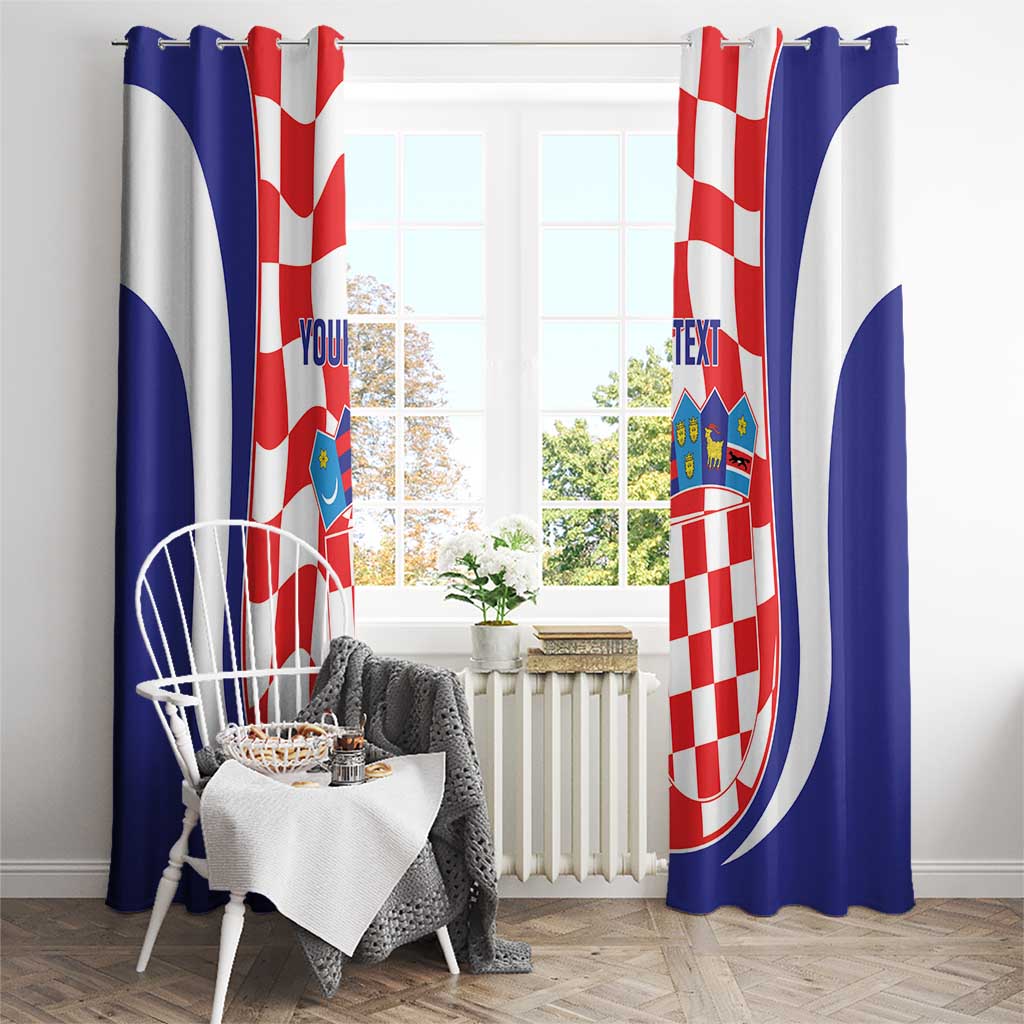 Custom Croatia Football Window Curtain 2026 Come On Vatreni Hrvatska - Wonder Print Shop