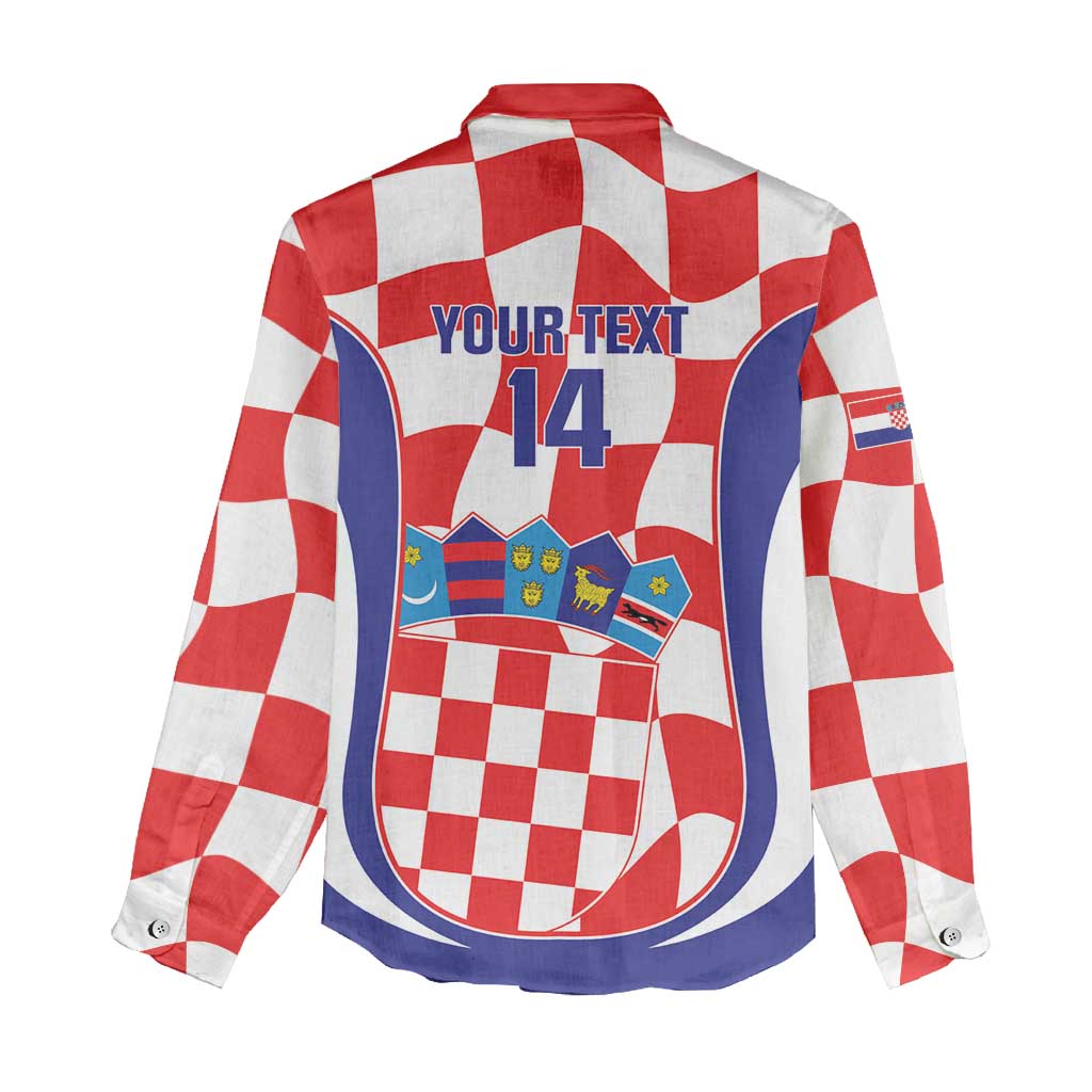 Custom Croatia Football Women Casual Shirt 2026 Come On Vatreni Hrvatska - Wonder Print Shop