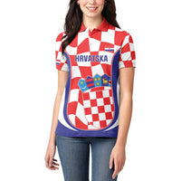Custom Croatia Football Women Polo Shirt 2026 Come On Vatreni Hrvatska - Wonder Print Shop