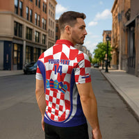 Custom Croatia Football Zipper Polo Shirt 2026 Come On Vatreni Hrvatska - Wonder Print Shop