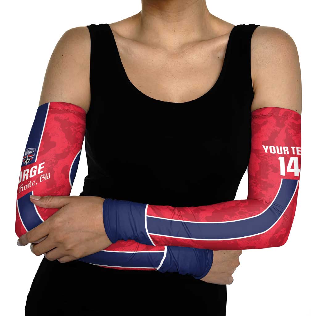 Custom Norway Football Arm Sleeves 2026 Come On Norge - Wonder Print Shop