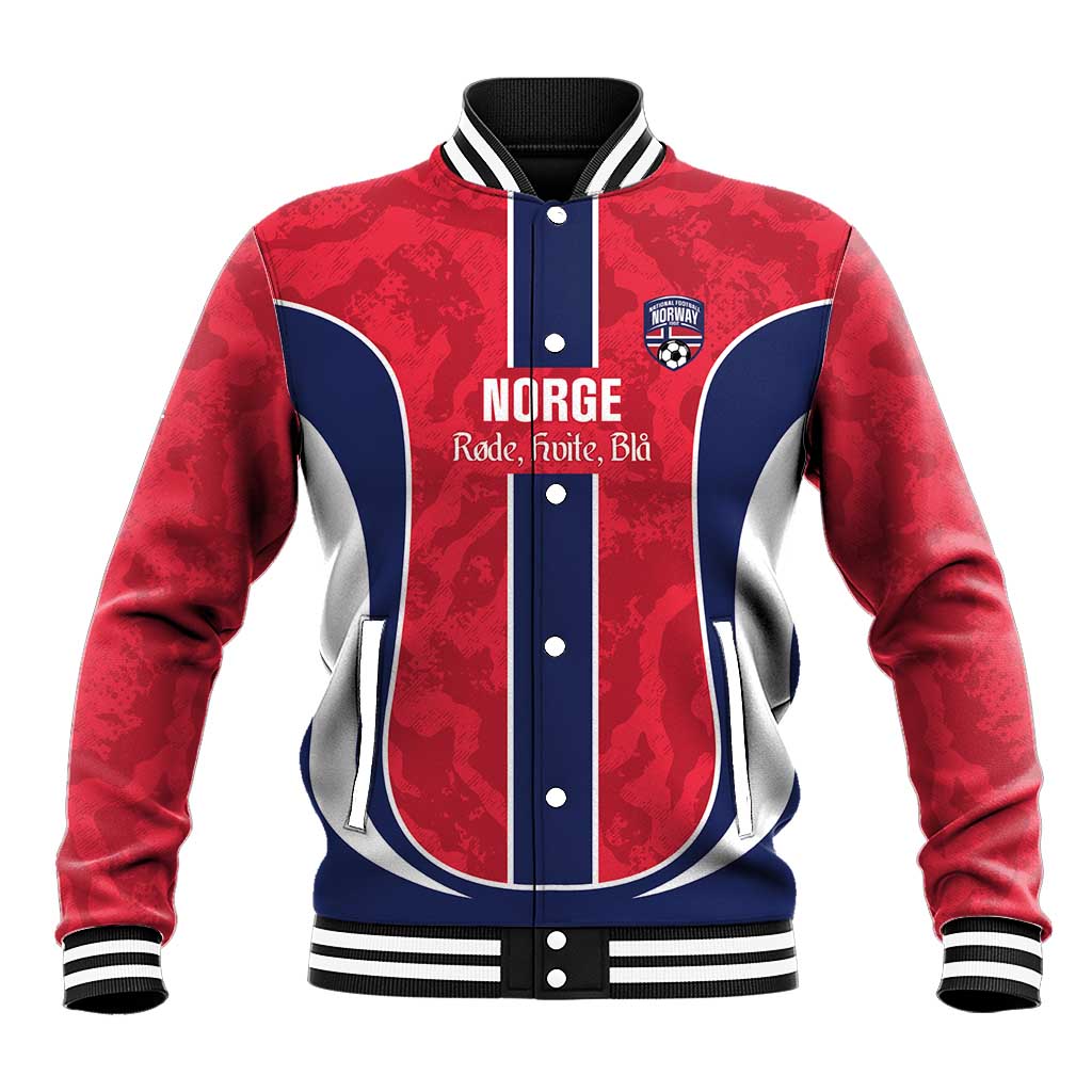 Custom Norway Football Baseball Jacket 2026 Come On Norge - Wonder Print Shop