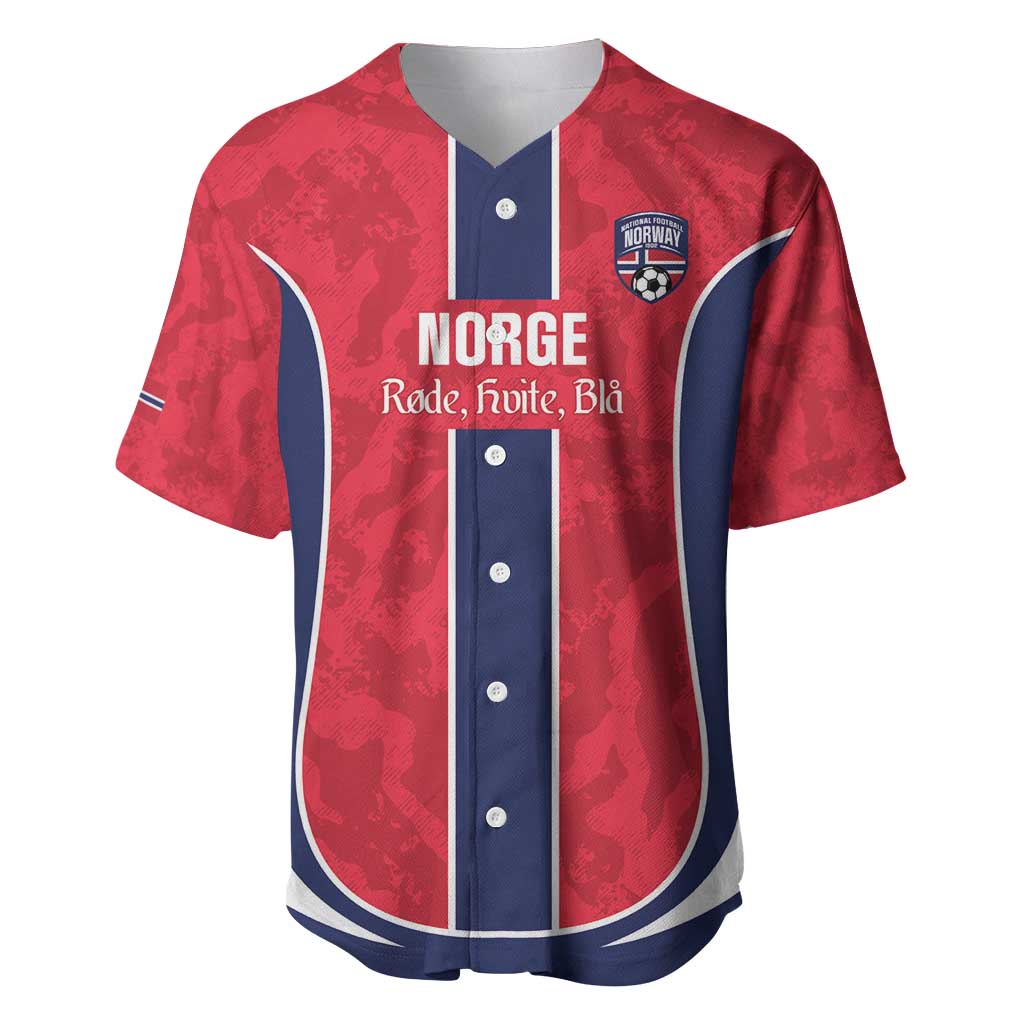 Custom Norway Football Baseball Jersey 2026 Come On Norge - Wonder Print Shop