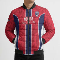 Custom Norway Football Bomber Puffer Jacket 2026 Come On Norge - Wonder Print Shop