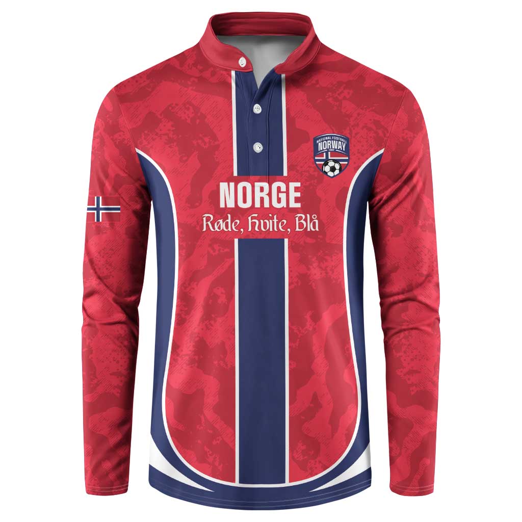 Custom Norway Football Button Sweatshirt 2026 Come On Norge - Wonder Print Shop