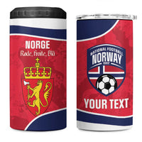 Custom Norway Football 4 in 1 Can Cooler Tumbler 2026 Come On Norge - Wonder Print Shop