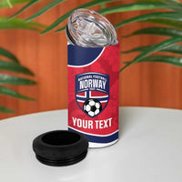 Custom Norway Football 4 in 1 Can Cooler Tumbler 2026 Come On Norge - Wonder Print Shop