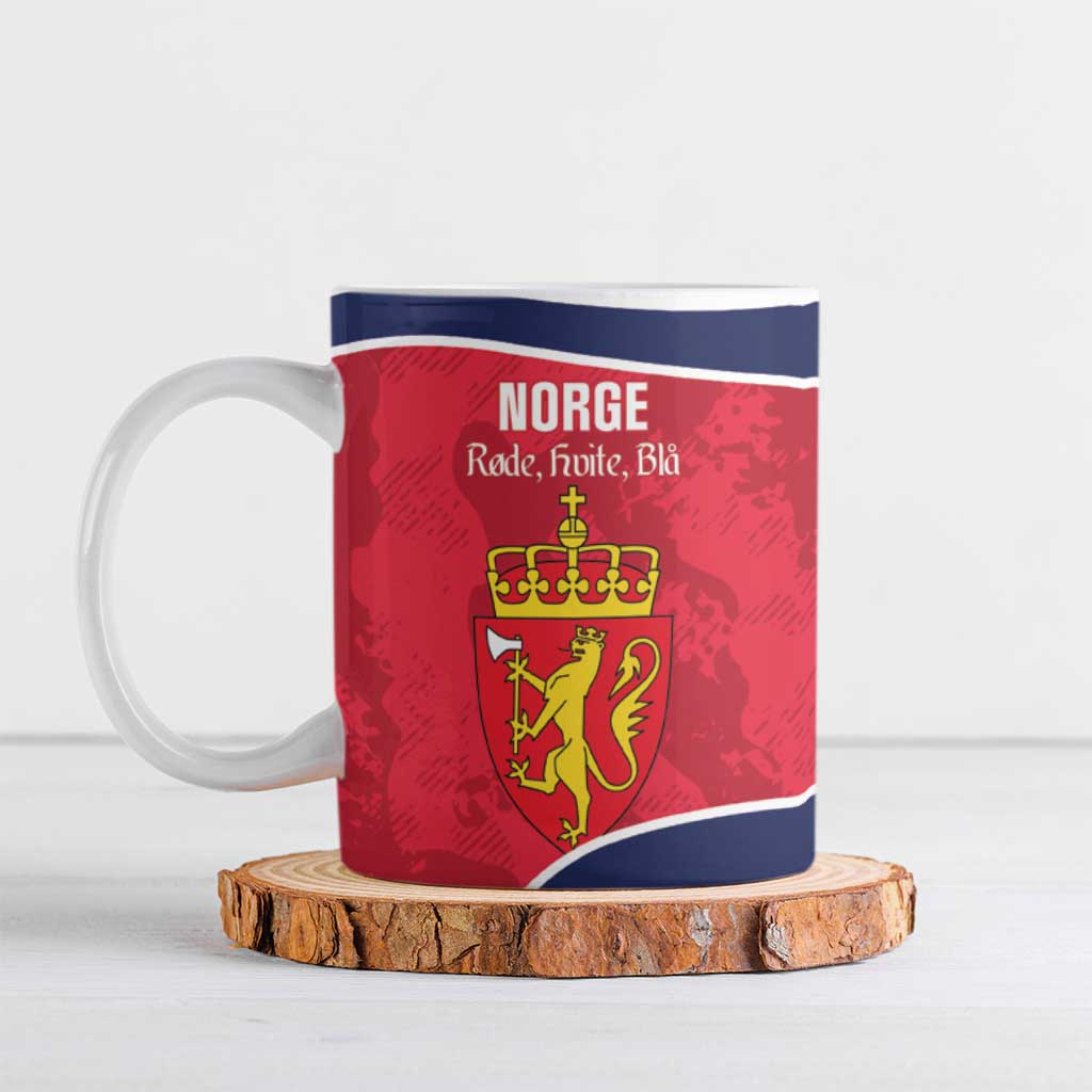 Custom Norway Football Ceramic Mug 2026 Come On Norge - Wonder Print Shop