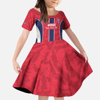 Custom Norway Football Family Matching Off Shoulder Maxi Dress and Hawaiian Shirt 2026 Come On Norge - Wonder Print Shop