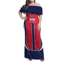 Custom Norway Football Family Matching Off Shoulder Maxi Dress and Hawaiian Shirt 2026 Come On Norge - Wonder Print Shop