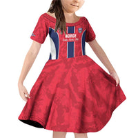 Custom Norway Football Family Matching Off Shoulder Short Dress and Hawaiian Shirt 2026 Come On Norge - Wonder Print Shop