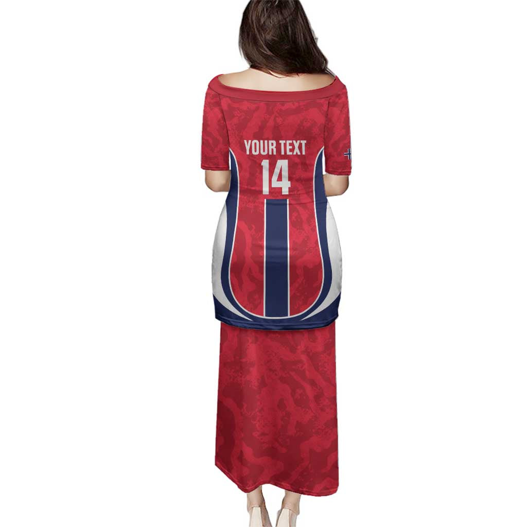 Custom Norway Football Family Matching Puletasi and Hawaiian Shirt 2026 Come On Norge - Wonder Print Shop