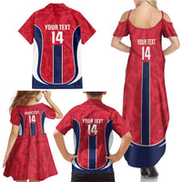 Custom Norway Football Family Matching Summer Maxi Dress and Hawaiian Shirt 2026 Come On Norge - Wonder Print Shop