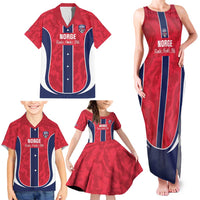 Custom Norway Football Family Matching Tank Maxi Dress and Hawaiian Shirt 2026 Come On Norge - Wonder Print Shop