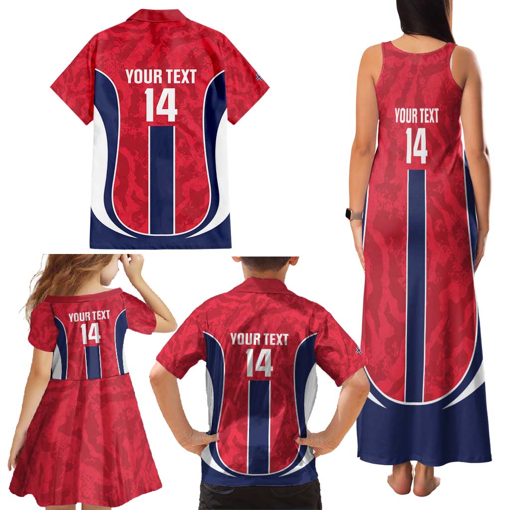 Custom Norway Football Family Matching Tank Maxi Dress and Hawaiian Shirt 2026 Come On Norge - Wonder Print Shop