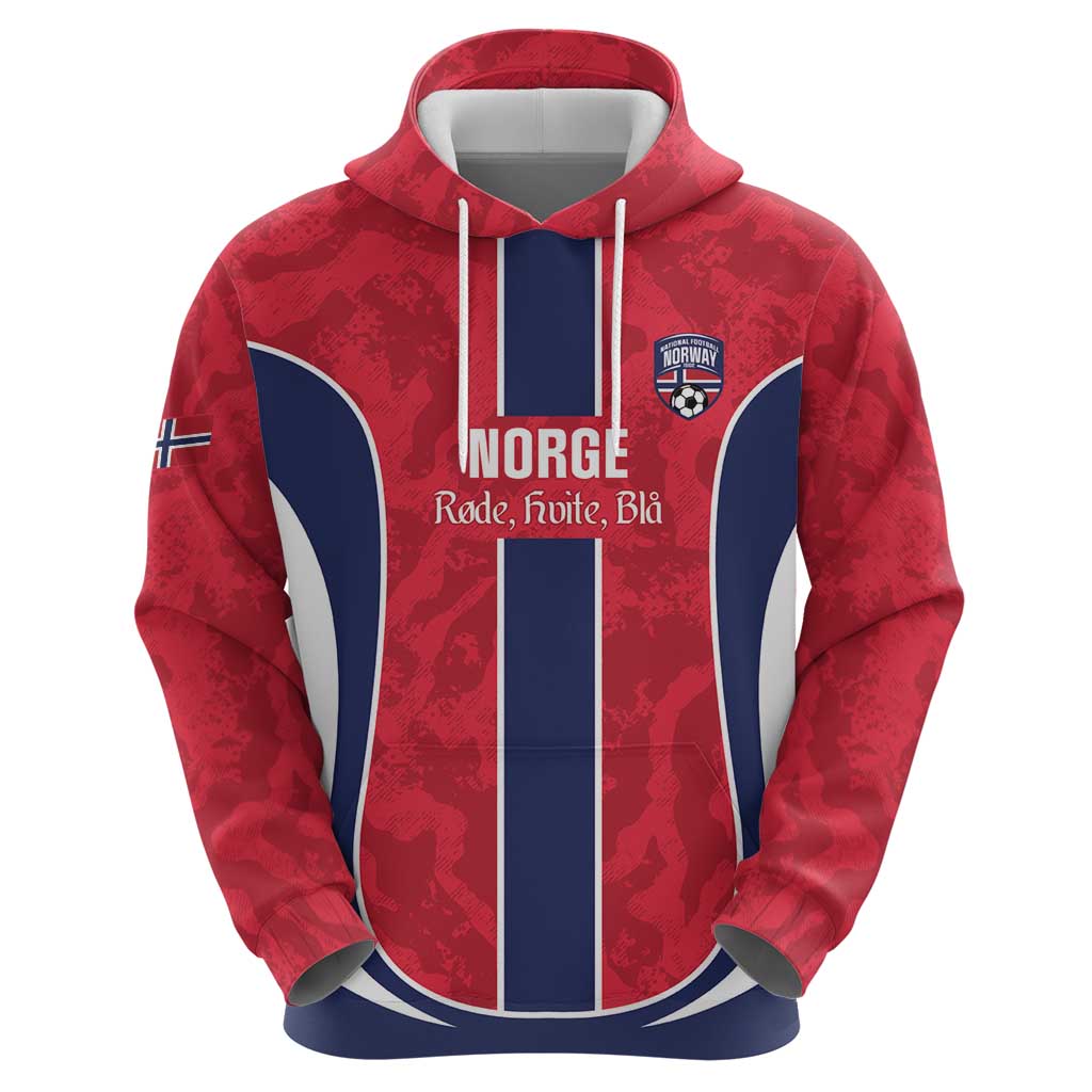 Custom Norway Football Hoodie 2026 Come On Norge - Wonder Print Shop