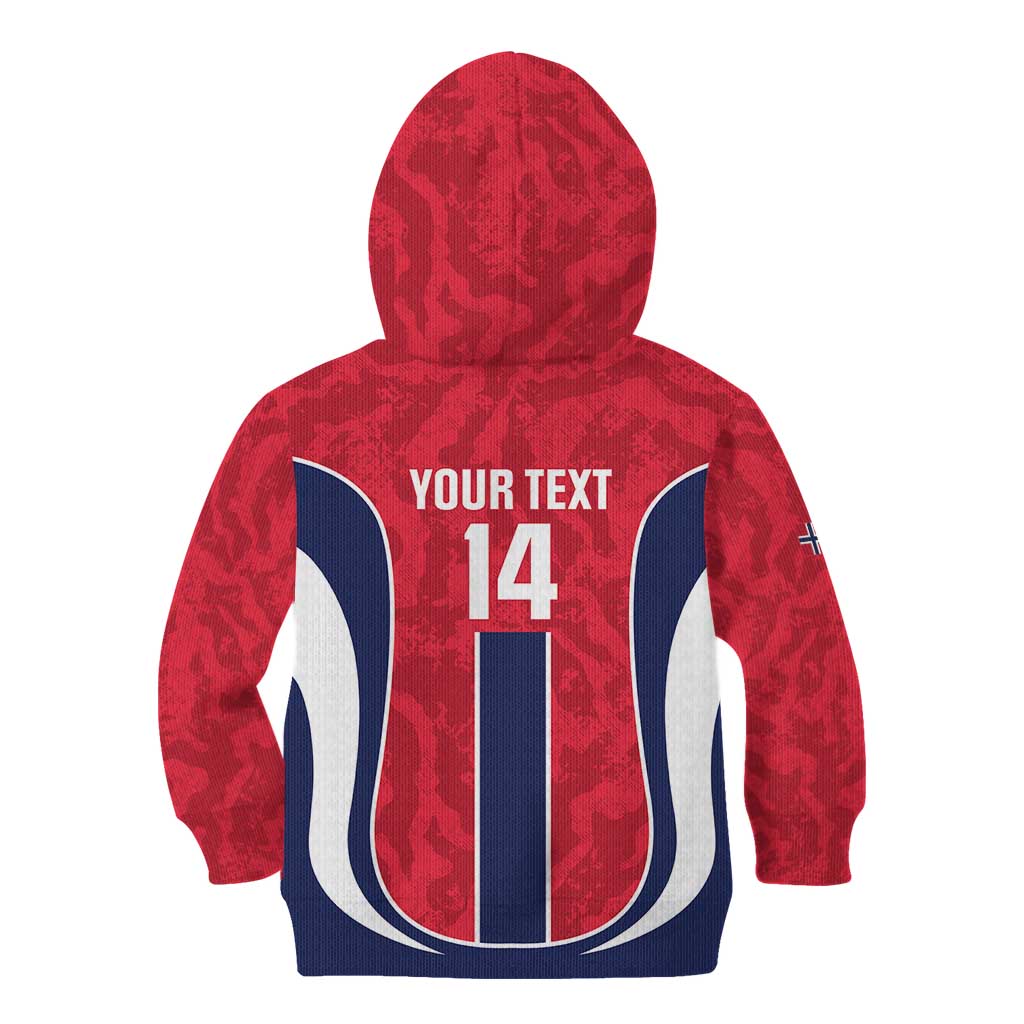 Custom Norway Football Kid Hoodie 2026 Come On Norge - Wonder Print Shop