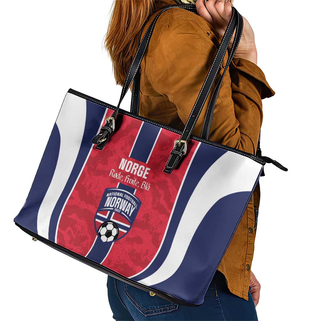 Norway Football Leather Tote Bag 2026 Come On Norge - Wonder Print Shop