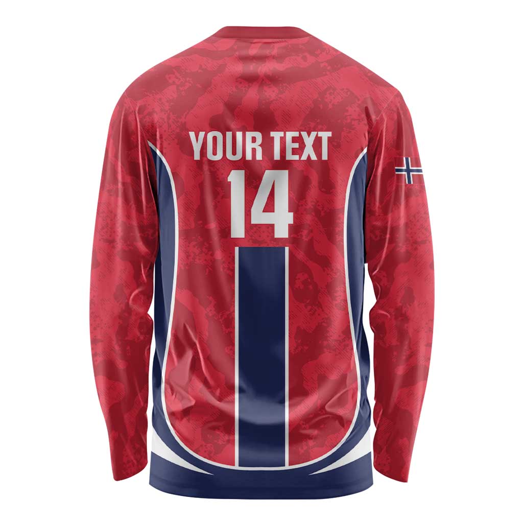 Custom Norway Football Long Sleeve Shirt 2026 Come On Norge - Wonder Print Shop