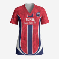 Custom Norway Football Scrub Top 2026 Come On Norge - Wonder Print Shop