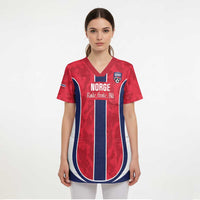 Custom Norway Football Scrub Top 2026 Come On Norge - Wonder Print Shop