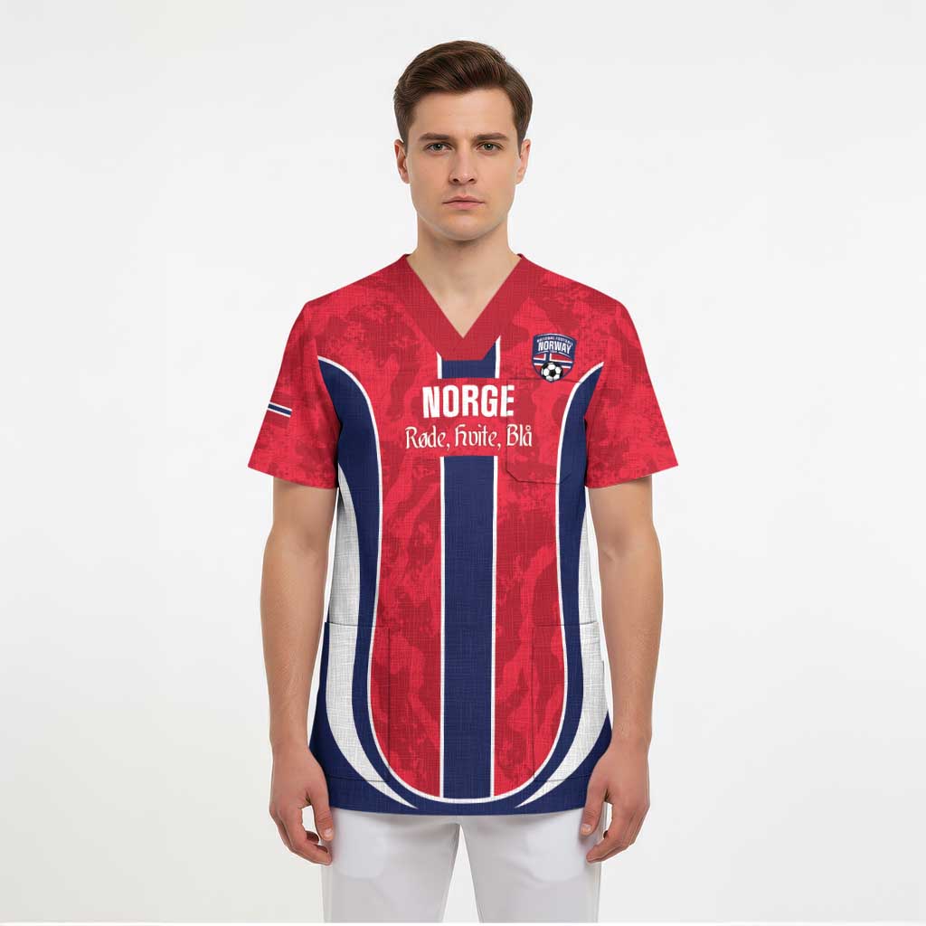 Custom Norway Football Scrub Top 2026 Come On Norge - Wonder Print Shop