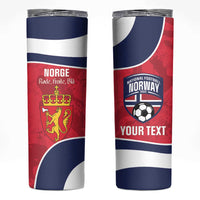 Custom Norway Football Skinny Tumbler 2026 Come On Norge - Wonder Print Shop