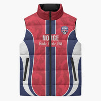 Custom Norway Football Sleeveless Puffer Jacket 2026 Come On Norge - Wonder Print Shop