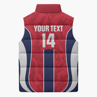 Custom Norway Football Sleeveless Puffer Jacket 2026 Come On Norge - Wonder Print Shop