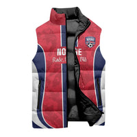 Custom Norway Football Sleeveless Puffer Jacket 2026 Come On Norge - Wonder Print Shop