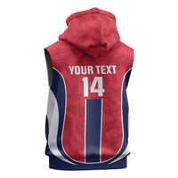 Custom Norway Football Sleeveless Zip Hoodie 2026 Come On Norge - Wonder Print Shop