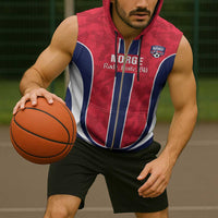 Custom Norway Football Sleeveless Zip Hoodie 2026 Come On Norge - Wonder Print Shop